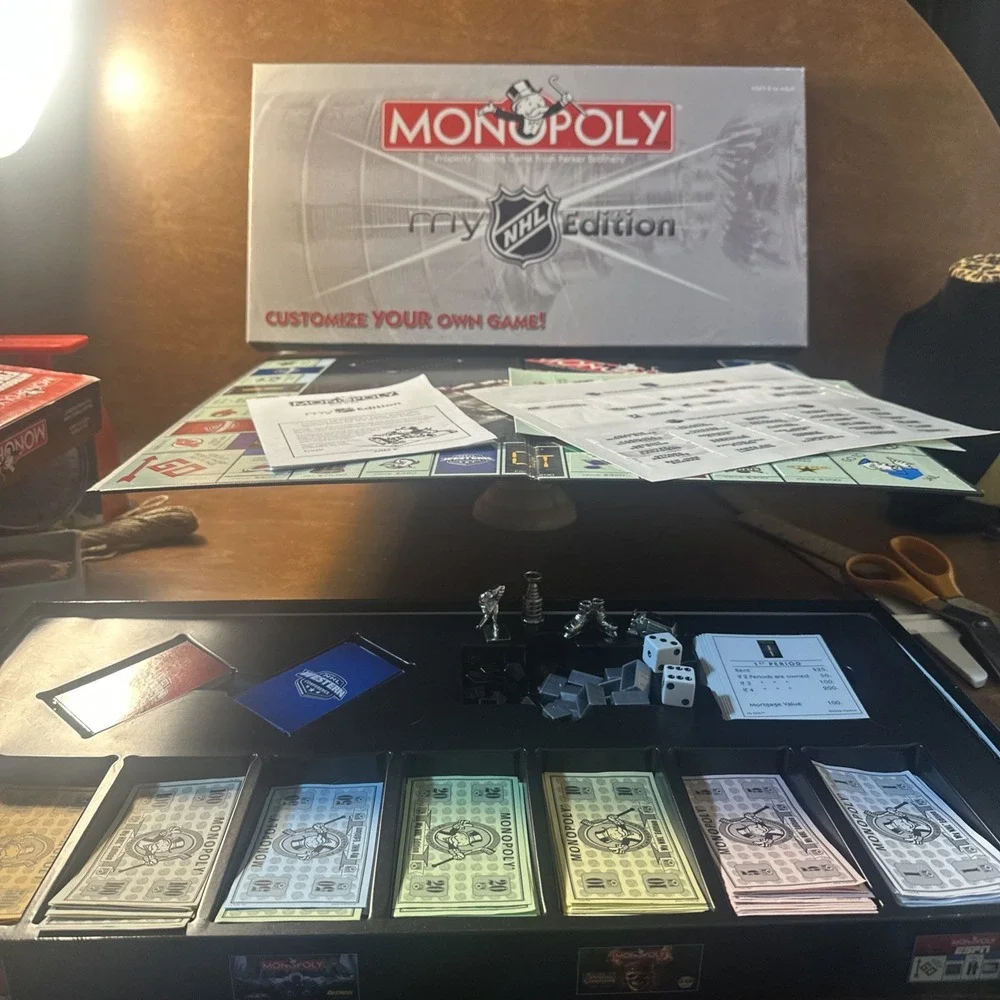 Monopoly My NHL Edition Customizable Hockey Monopoly Board Game 2006